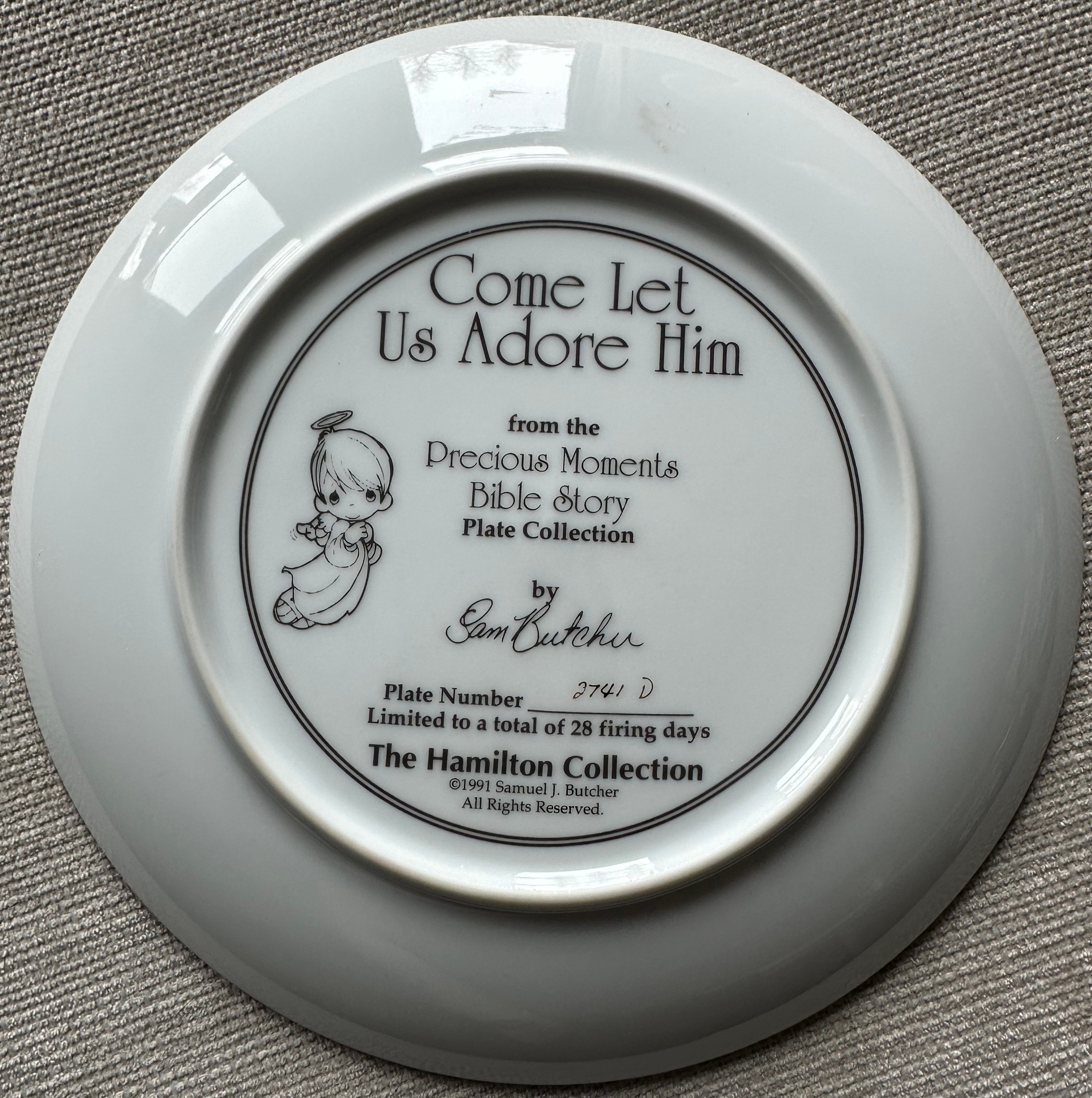 Precious Moments 'Come Let Us Adore Him' Plate - photo 2