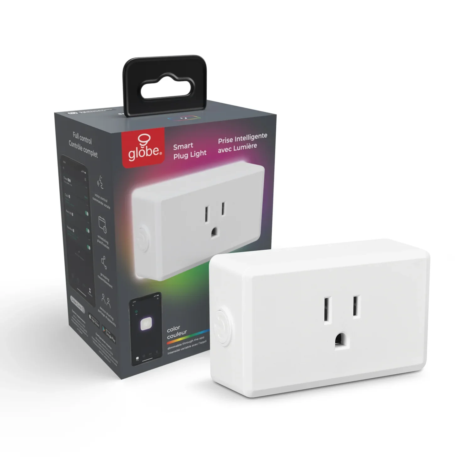 Brand New Globe Electric Smart 1-Outlet Night Light Plug