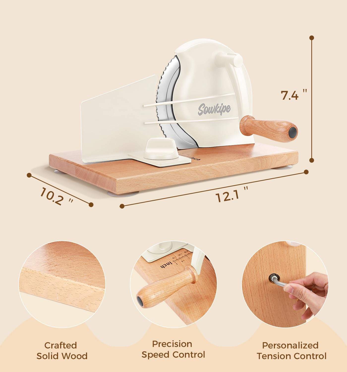 Sowkipe Manual Bread Slicer - Effortless Slicing! New! - photo 2