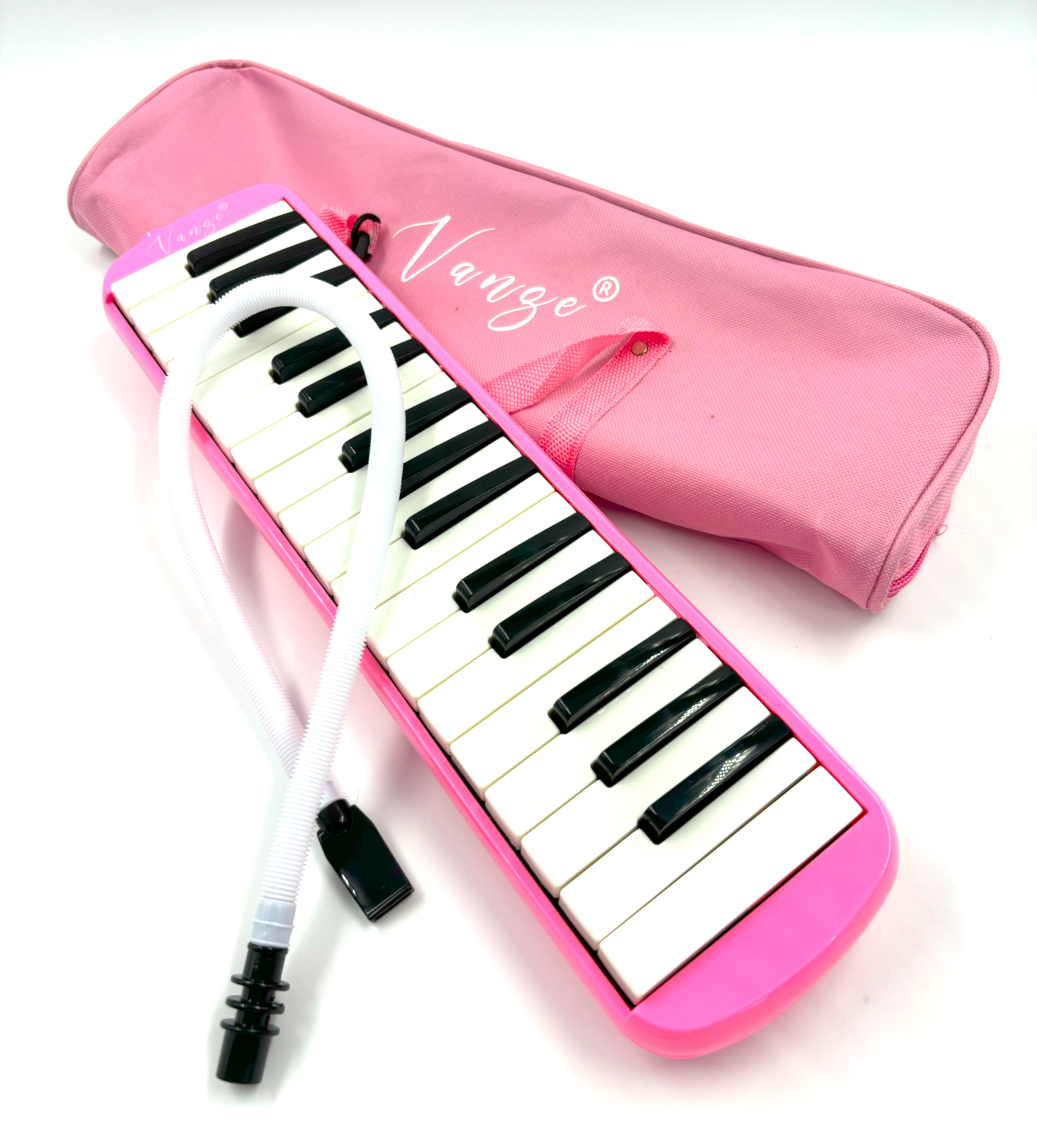 32 Keys Melodica Instrument (Pink) with Carrying Bag