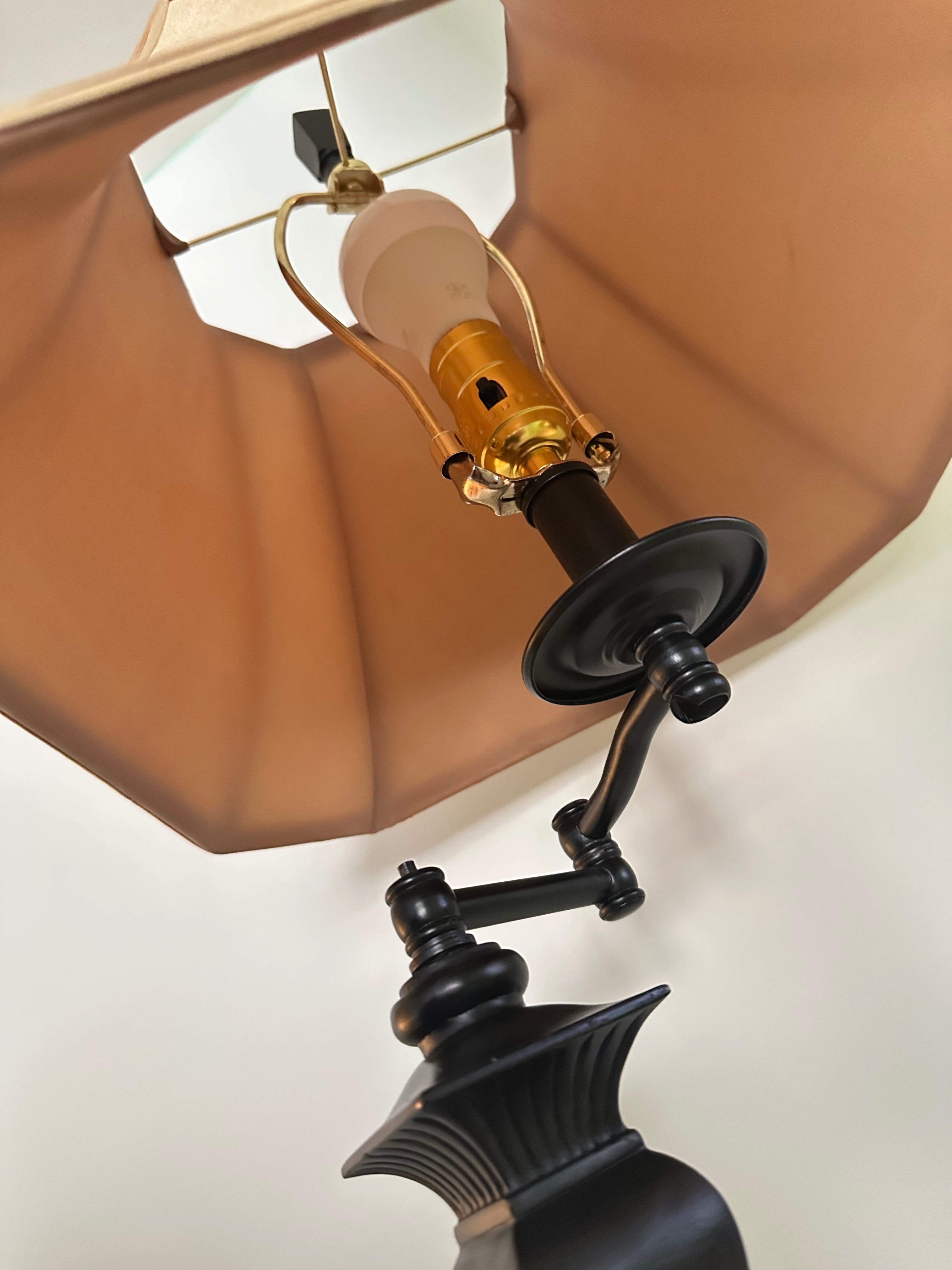 Adjustable Black Floor Lamp with Shade - photo 3
