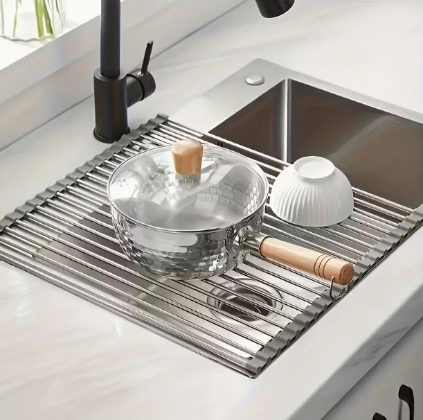 NEW - 15" Kitchen Sink Drain Rack