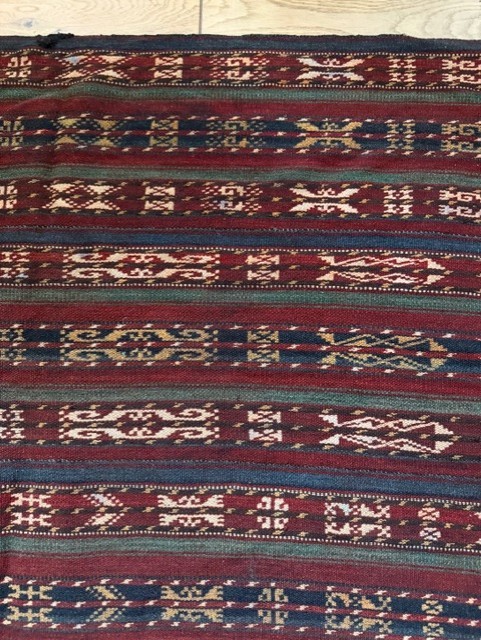 Central Asian Vintage Wool Handwoven Rug - photo 3