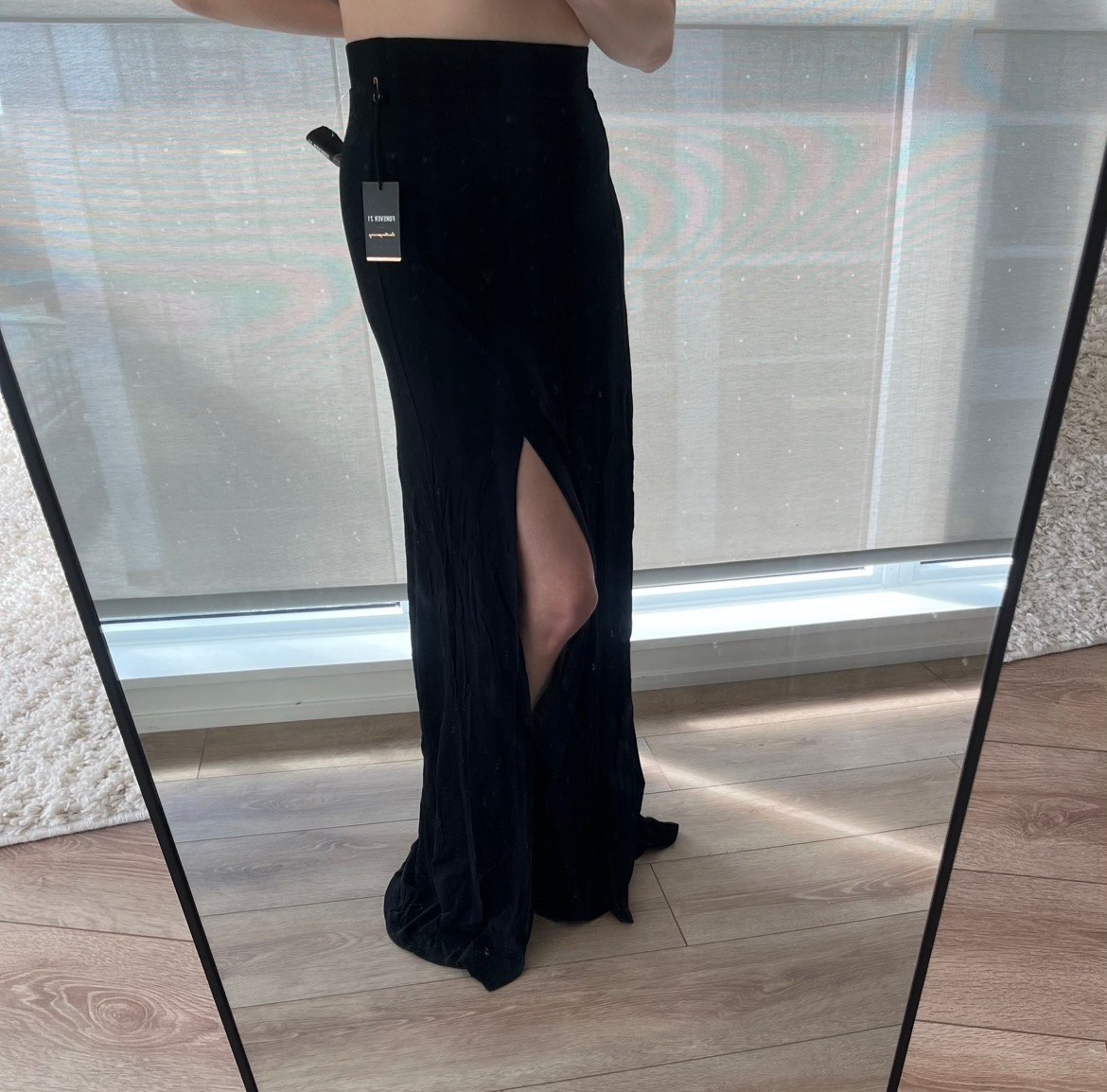 [NEW] Double Slitted High-Waisted Maxi Skirt