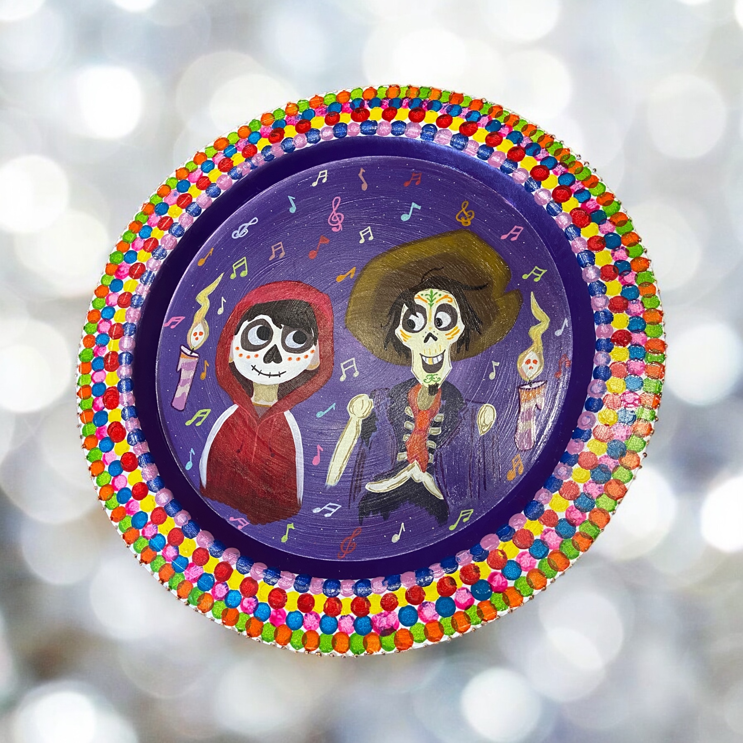 Hand Painted Coco Movie Character Decorative Tray - photo 4