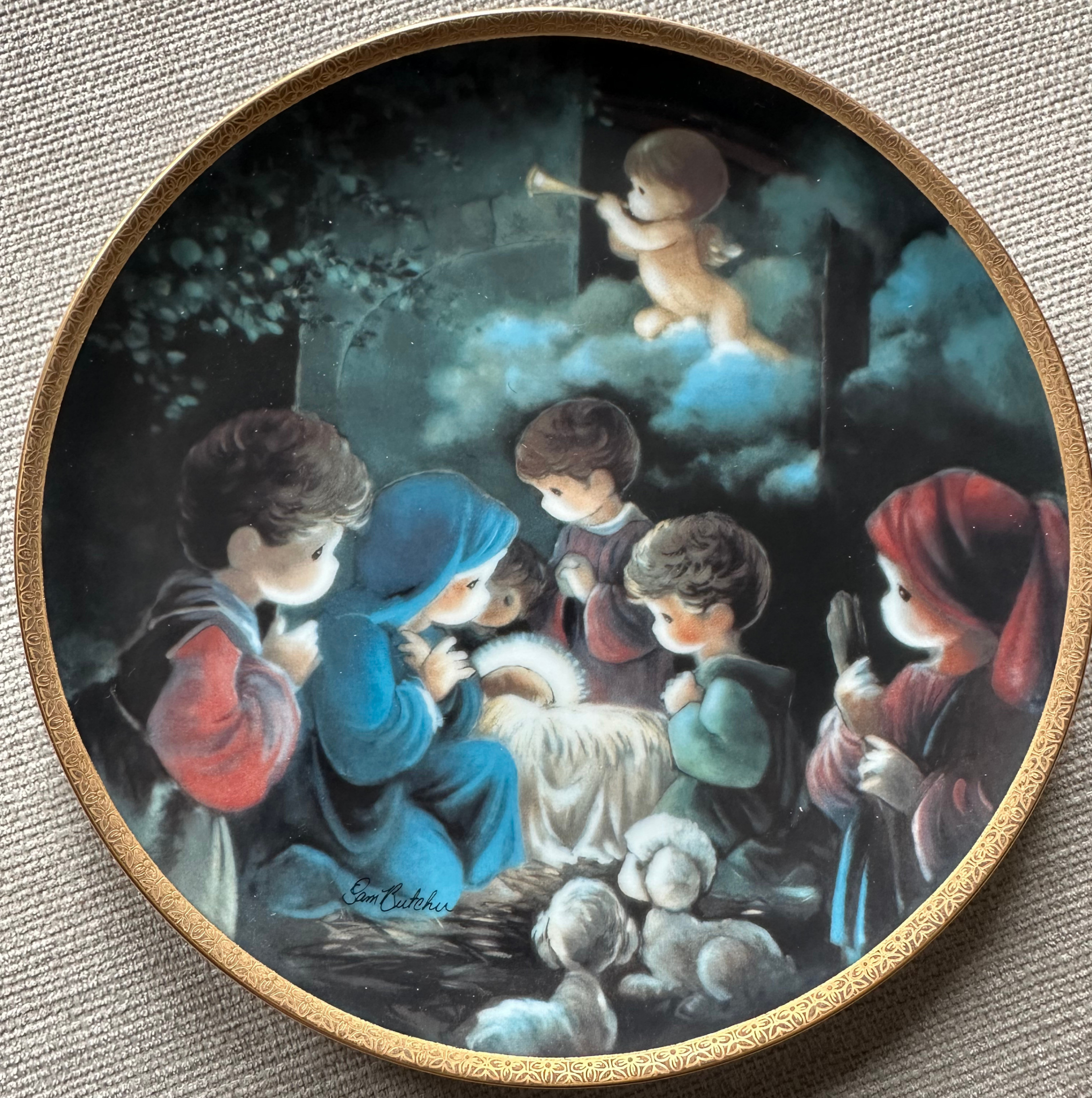 Precious Moments 'Come Let Us Adore Him' Plate