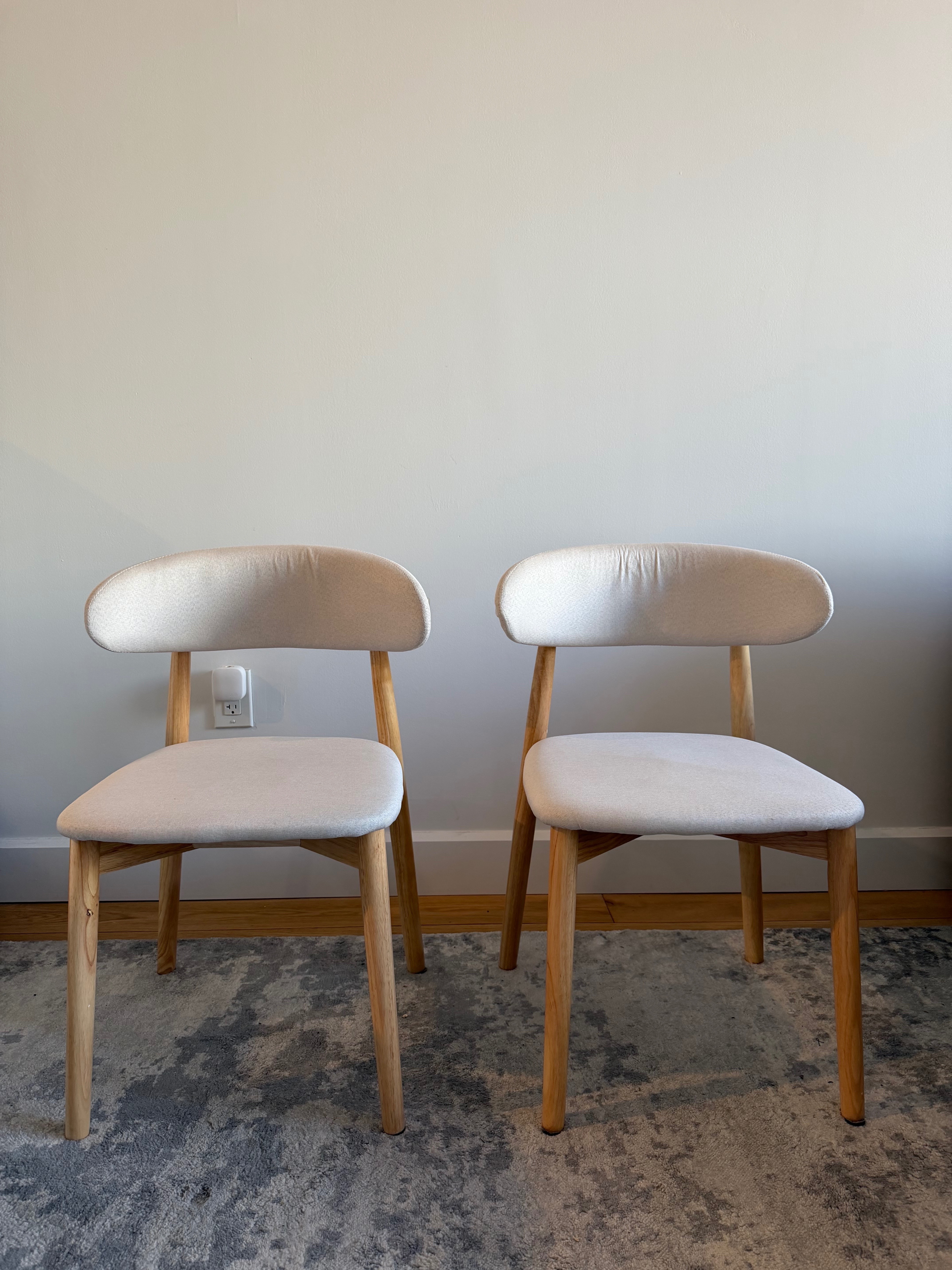 Mid-Century Wooden Dining Chairs (Set of 2) - photo 4