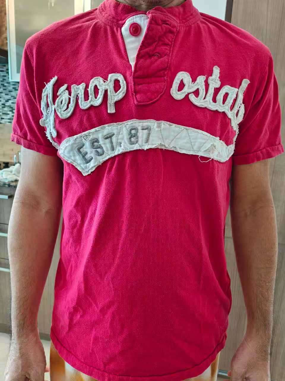 Red Aeropostale Henley T-Shirt - photo 2