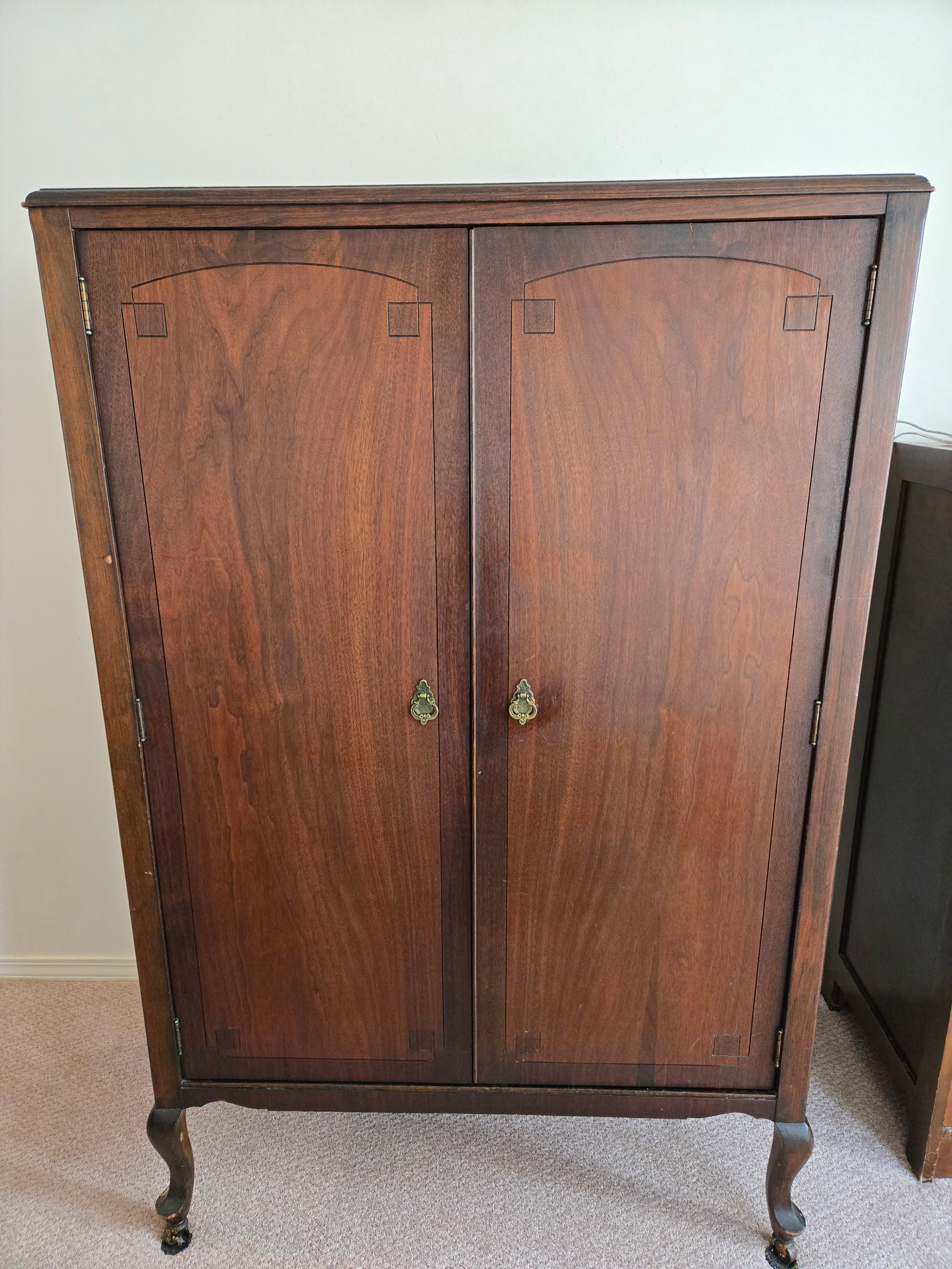 Authentic Jacques & Hay Antique Mahogany Chifforobe