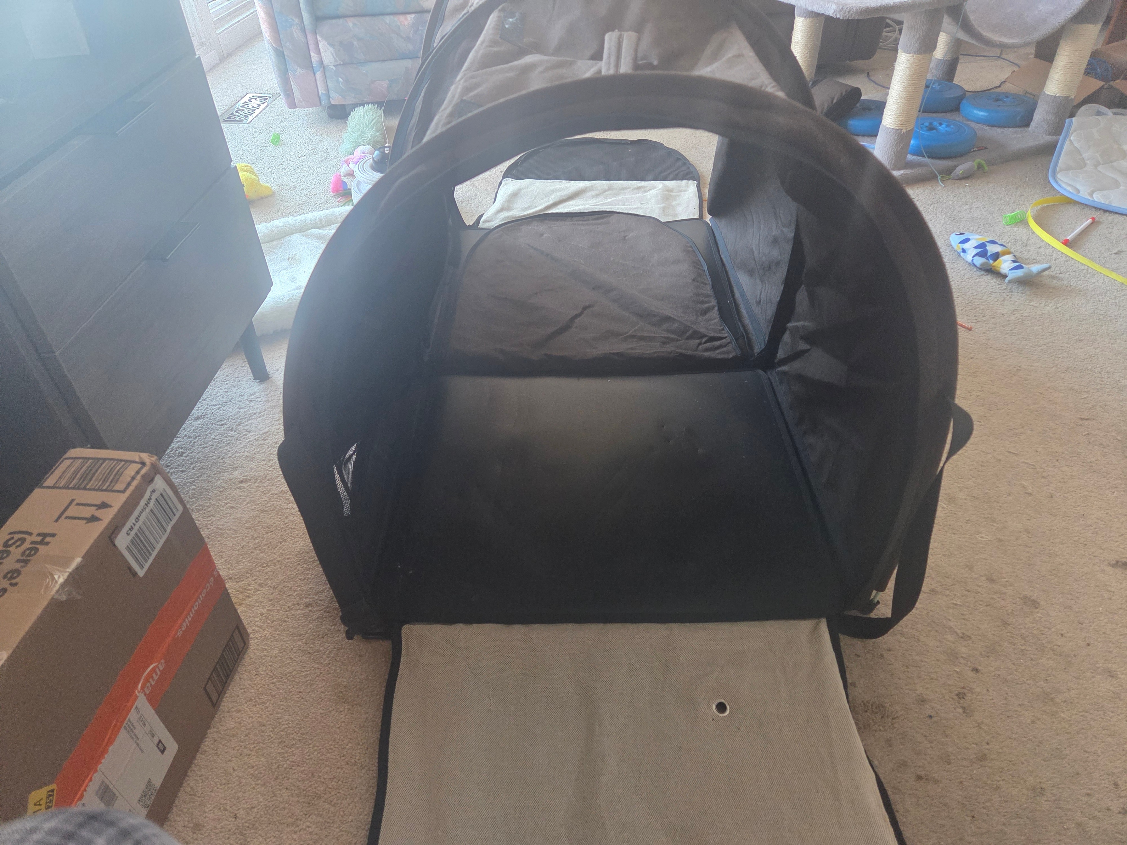 Giantex 40" Double Cat Carrier /Travel Kennel, 2 Hammocks & More - photo 3
