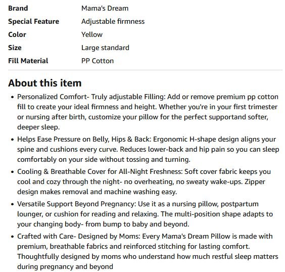 New~ Adjustable Pregnancy Full-Body Maternity Support Pillow - photo 5