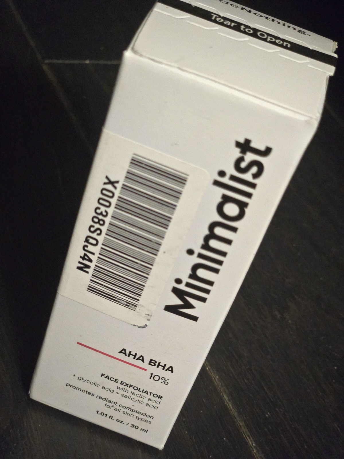 Minimalist 10% AHA BHA Exfoliant Serum