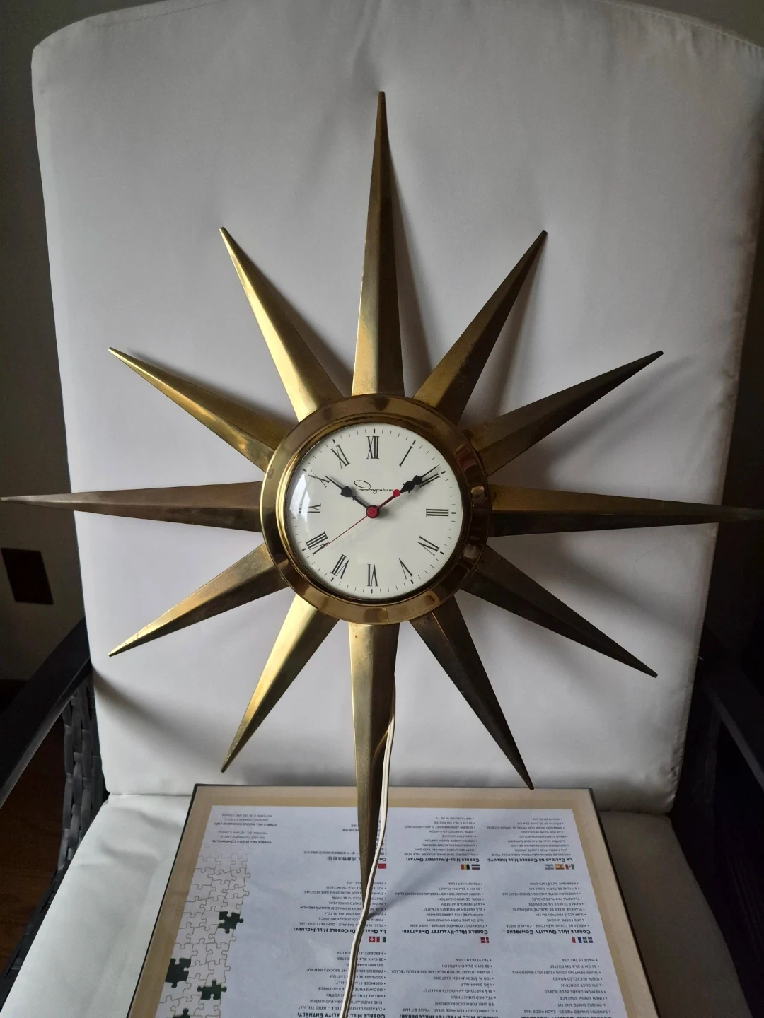 Clock Starburst MCM Atomic - photo 2