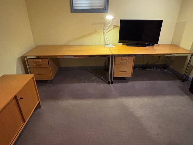 IKEA GALANT Double Desk Workstation + Drawers (Home Office Set) - photo 2