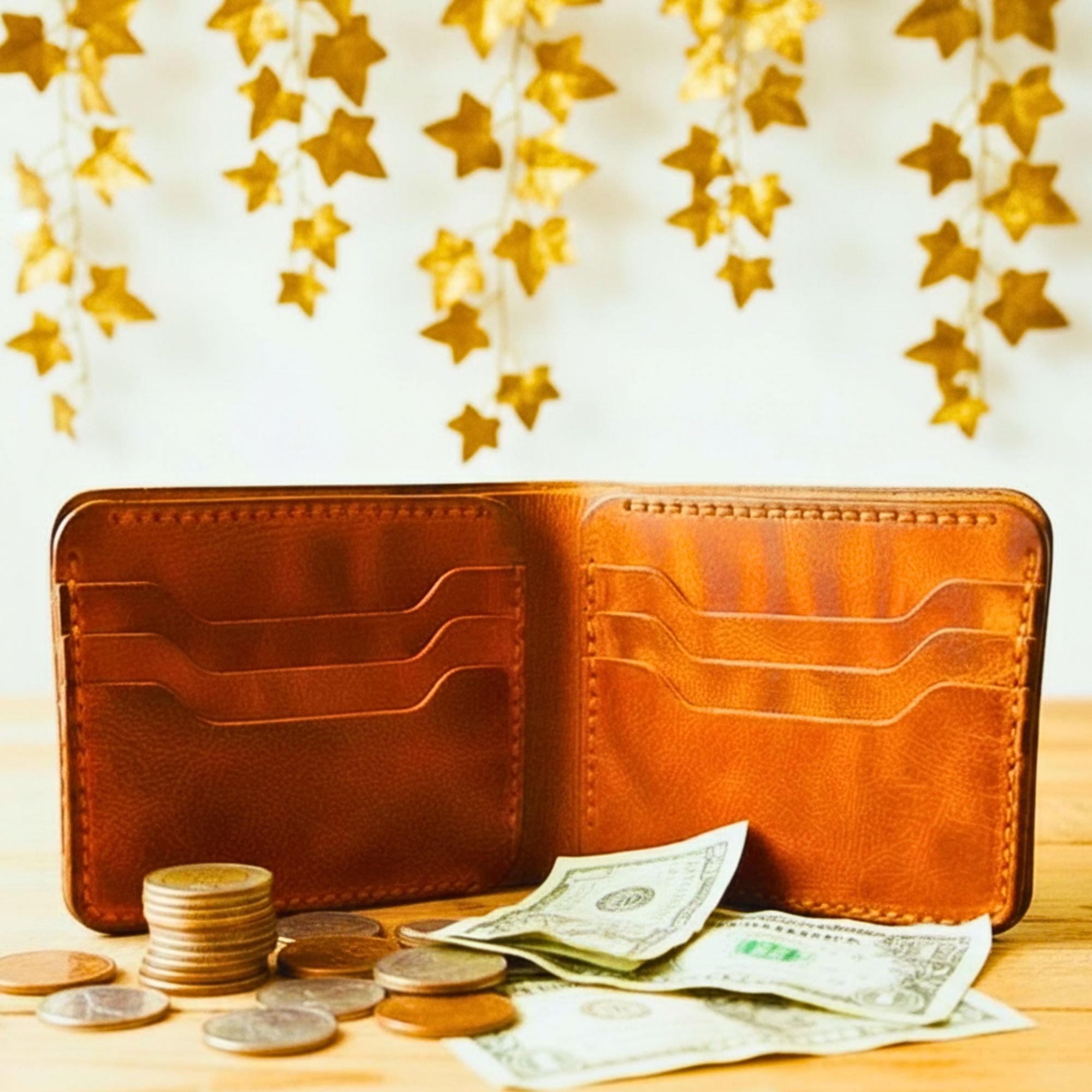 Rugged Buffalo Leather Men’s Wallet with Running Horse Engraving - photo 3