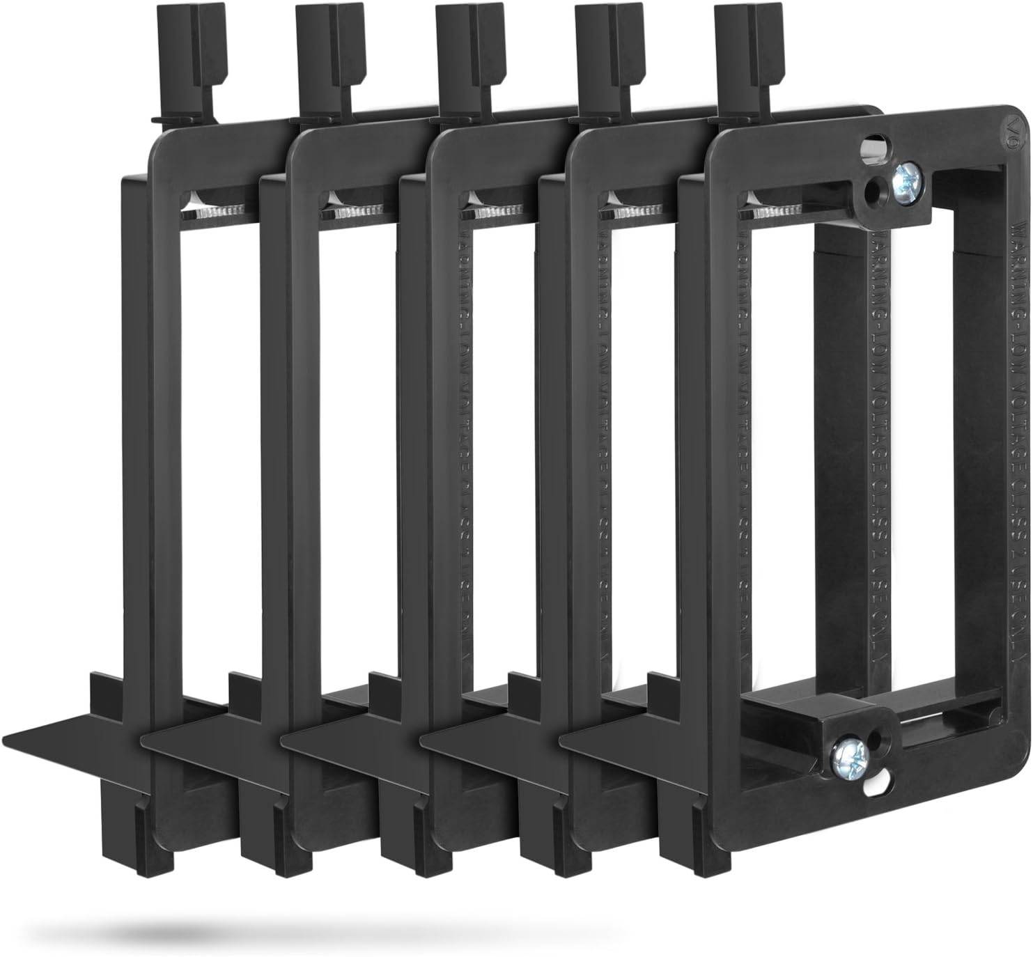 Low‐Voltage Wall Plate Brackets – 5 Pack