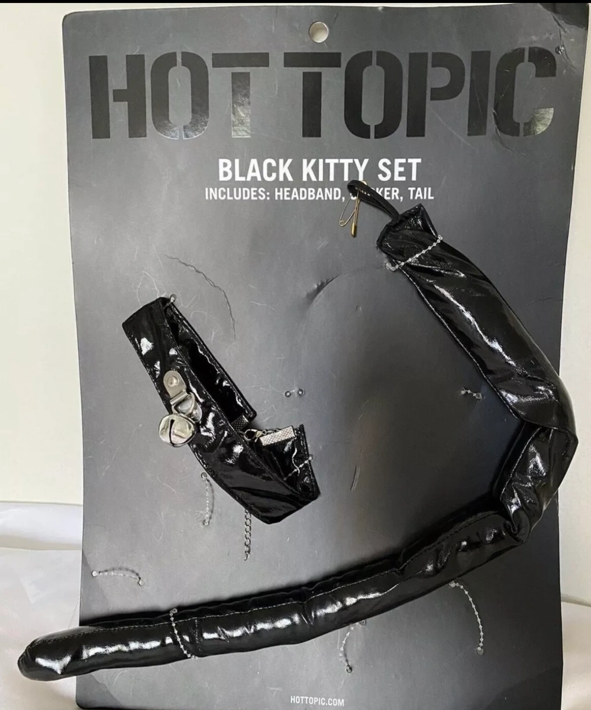 🧡 Hot Topic Kitty Choker Tail Halloween accessories Faux leather
