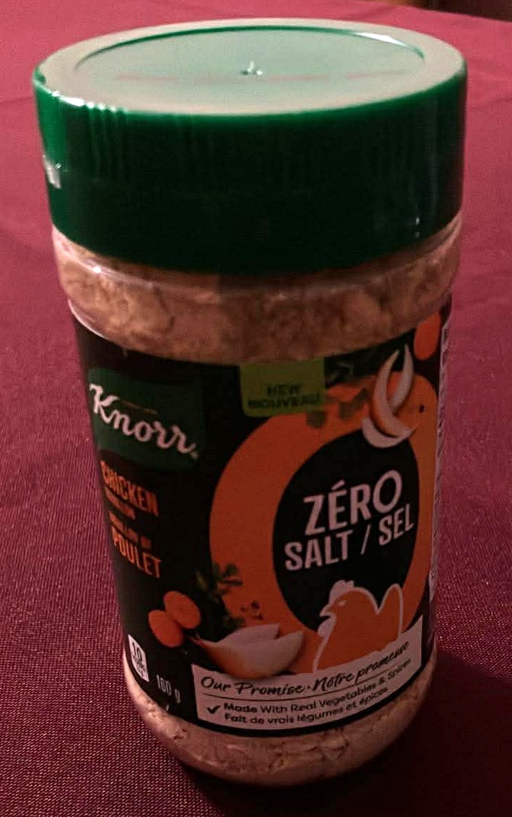 Knorr Chicken Zero Salt Bouillon (New) 160 Grams