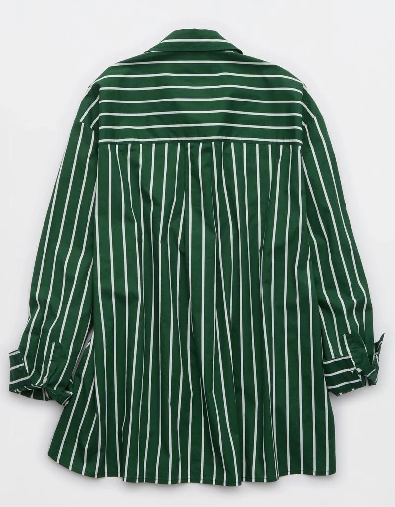 Aerie Oversized Striped Button-Up Shirt - photo 3