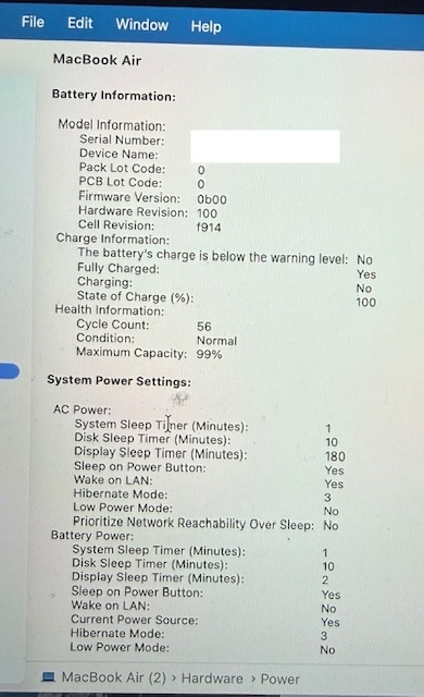 MacBook Air M2 (2022) in pristine condition.