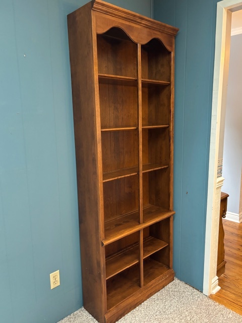 Solid Wood Bookcase / Display Shelf – Tall Storage Unit - photo 3