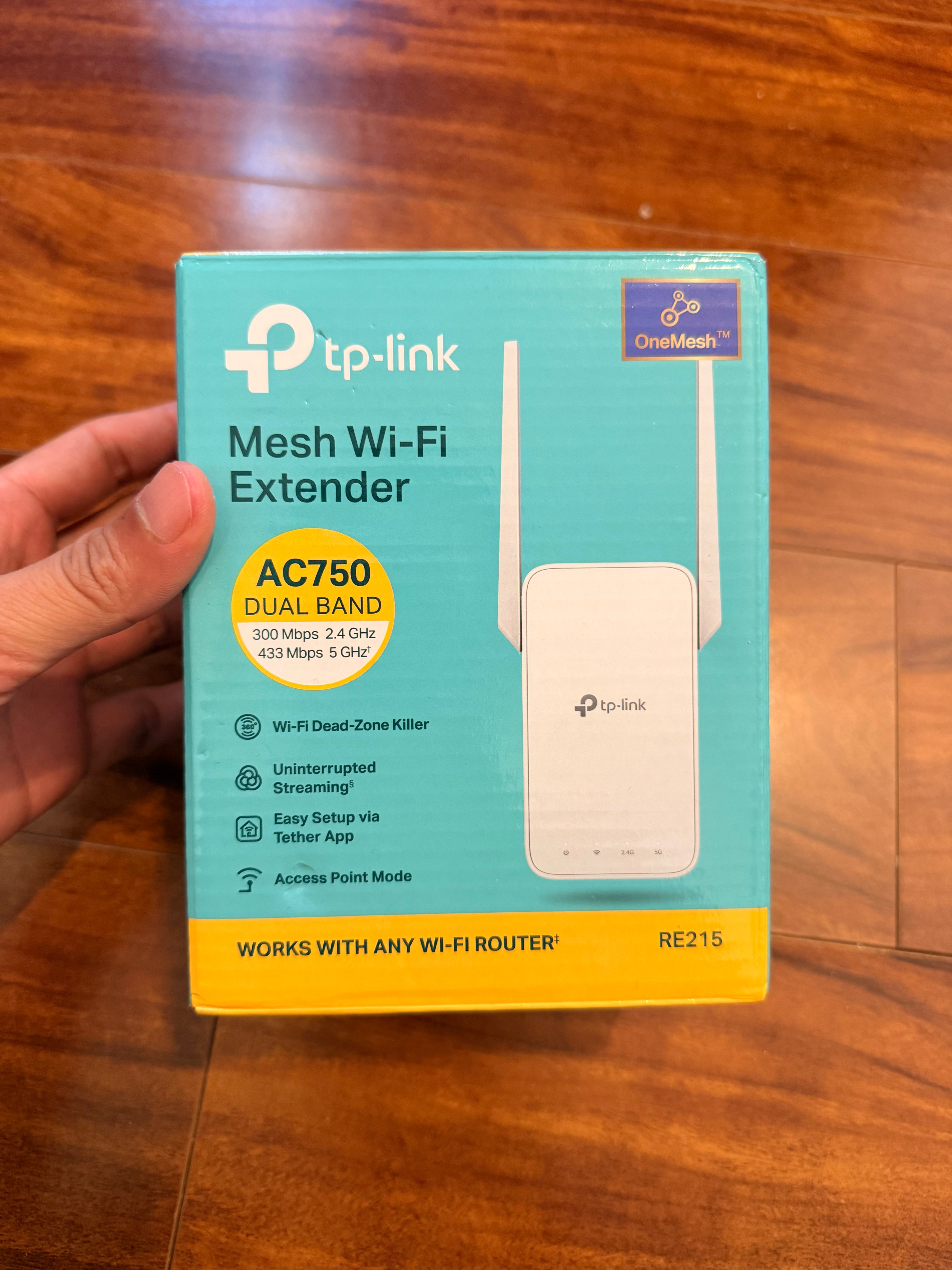 TP link AC750 Mesh Wi-Fi Range Extender RE215