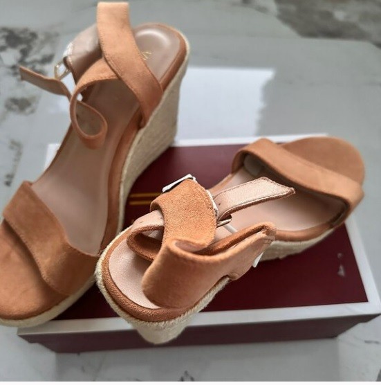 VICKI·VICKI Women's Platform Sandals Wedge Ankle Strap Open Toe - photo 2
