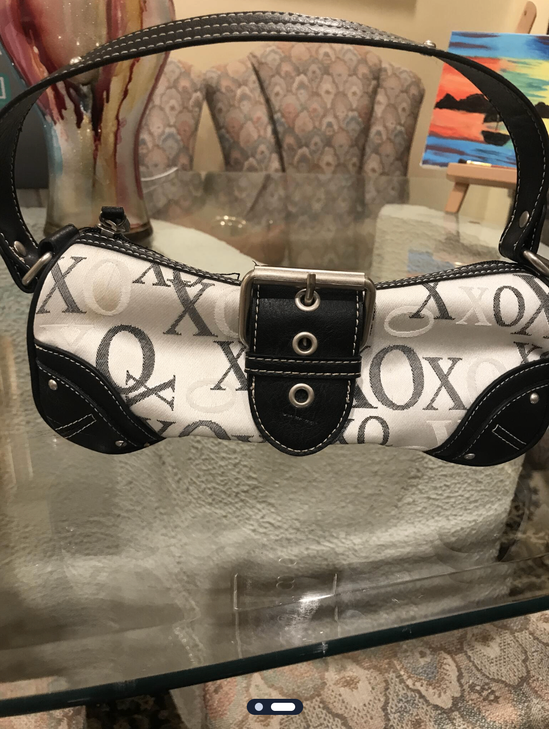 Brand New XOXO Black/Gray Small Handbag - photo 2