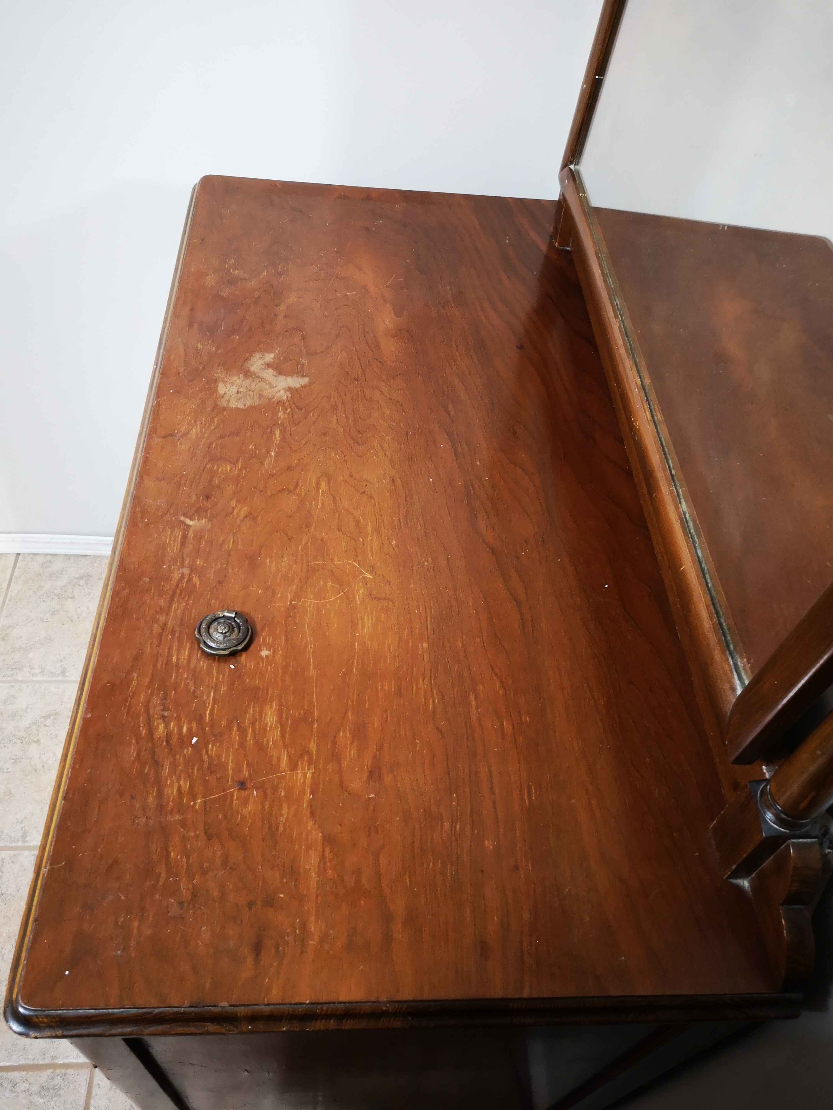 Wooden Dresser with Mirror - photo 5