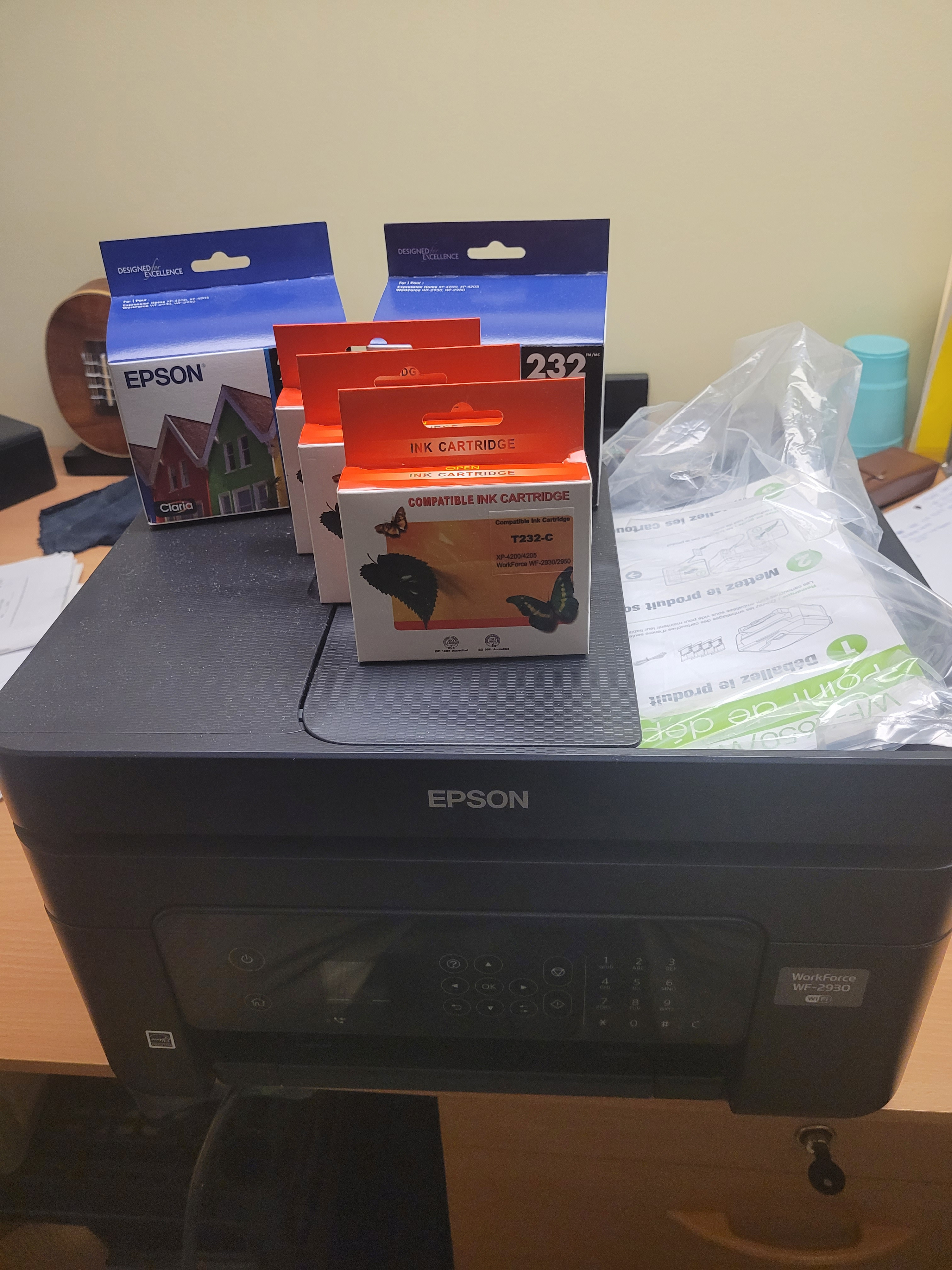 EPSON WF2930 WITH LOTS OF INK