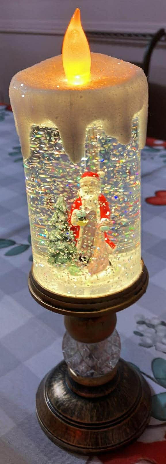 LED Flameless Candle Snow Globe - 10 Inches (New) - photo 3