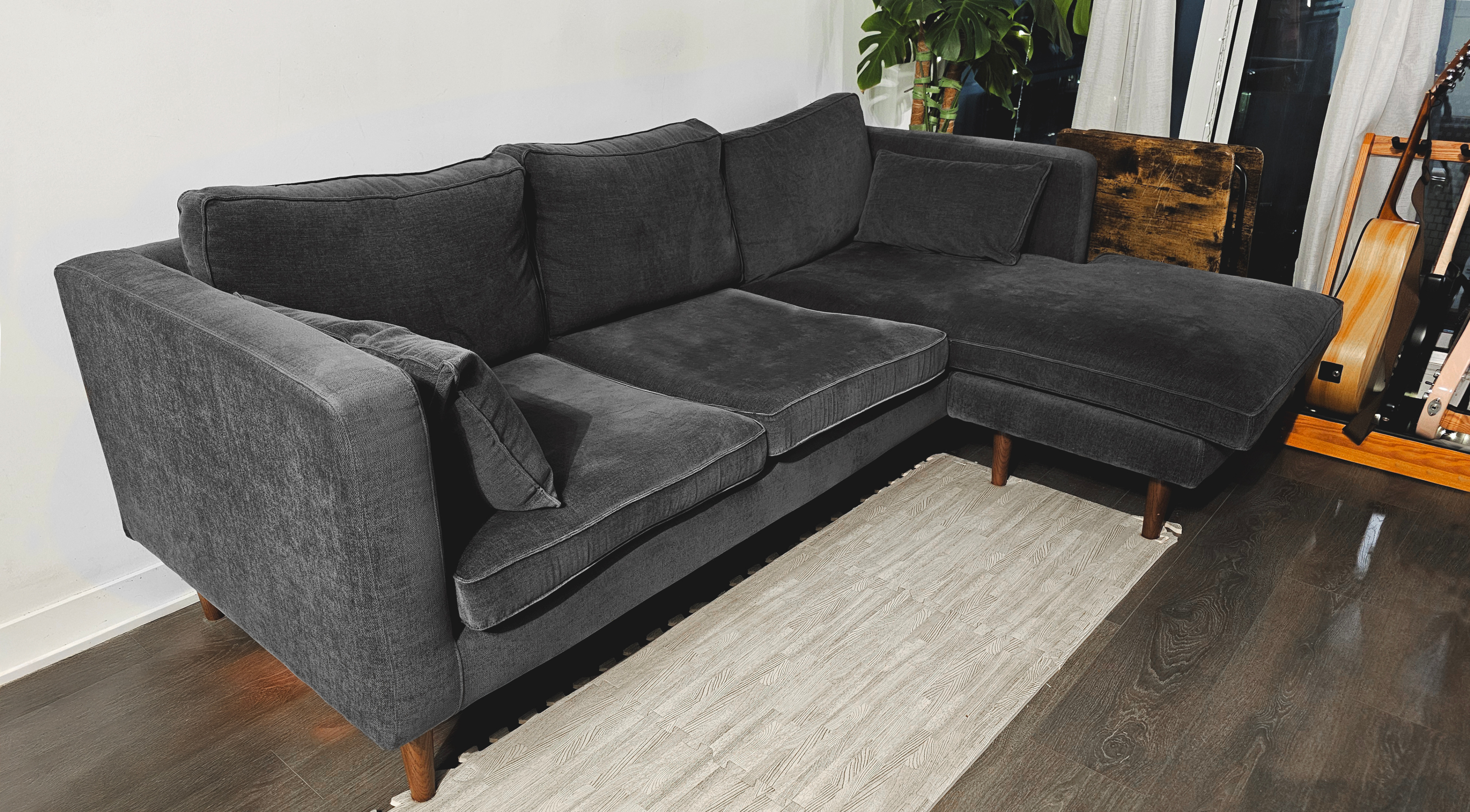 Reversible Sofa & Chaise ($350)