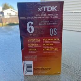 TDK Premium Quality VHS T-120 QS 6 Hour Sealed Tapes Pack of 12 - photo 4