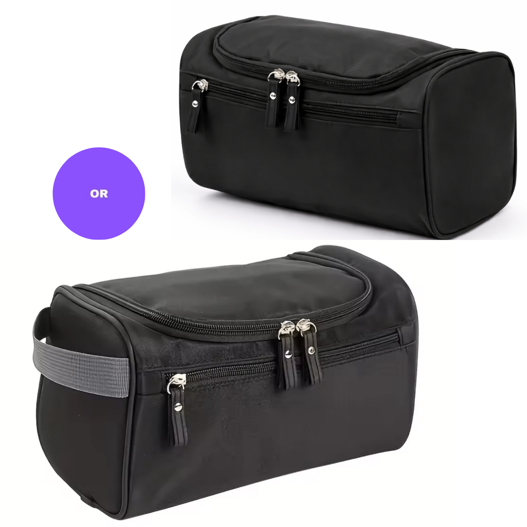 Men's Travel Toiletry Black Bag.
