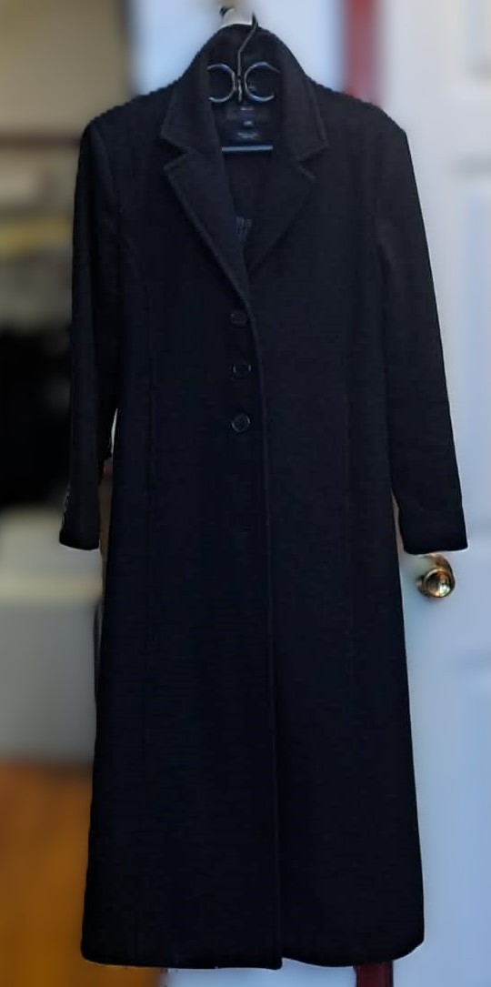 Wool-Blend Longline / Maxi Tailored Coat – Tailored Trench Style