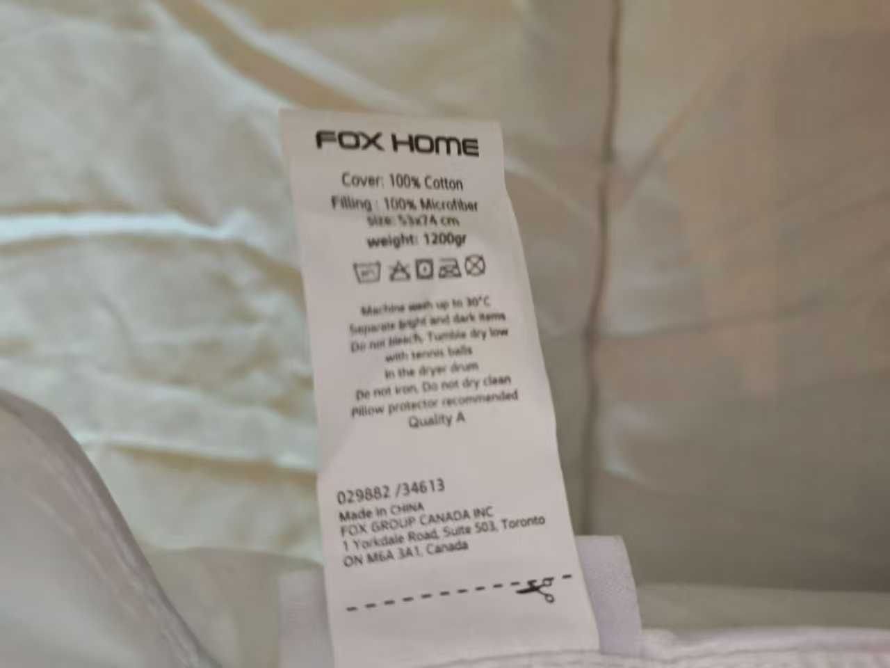 Fox Home Cloud Microfiber Pillow - Brand New - photo 4