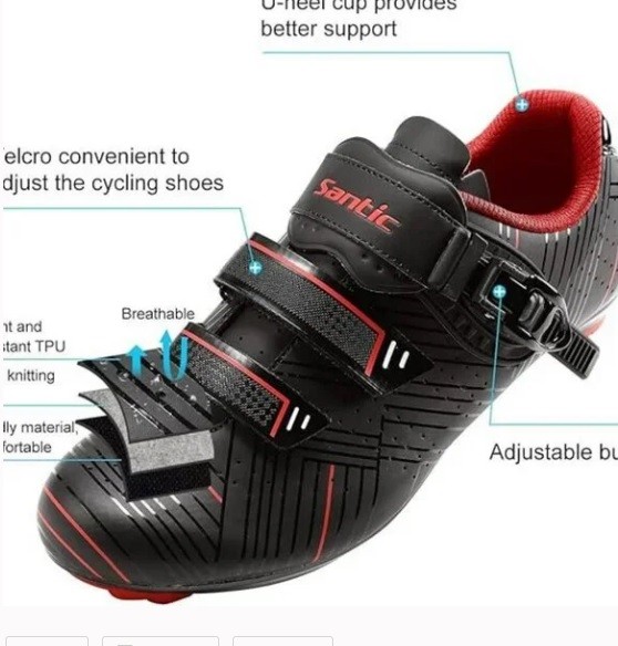 (US 11) Santic Men's Cycling Shoe Road Cycling Riding Shoes
