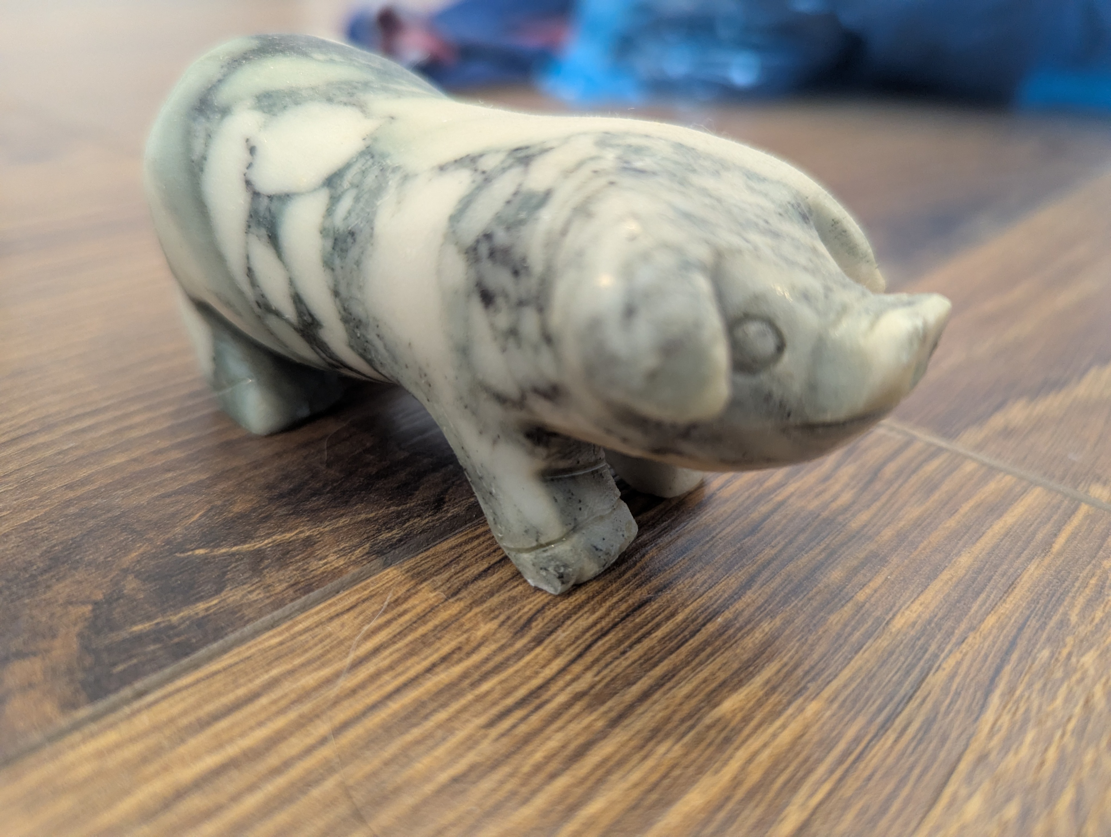Marble Pig Figurine - 18 available - $2 each - $20 for all