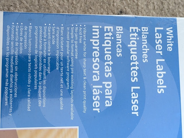 Elite Image White Laser Labels Office supplies - photo 3