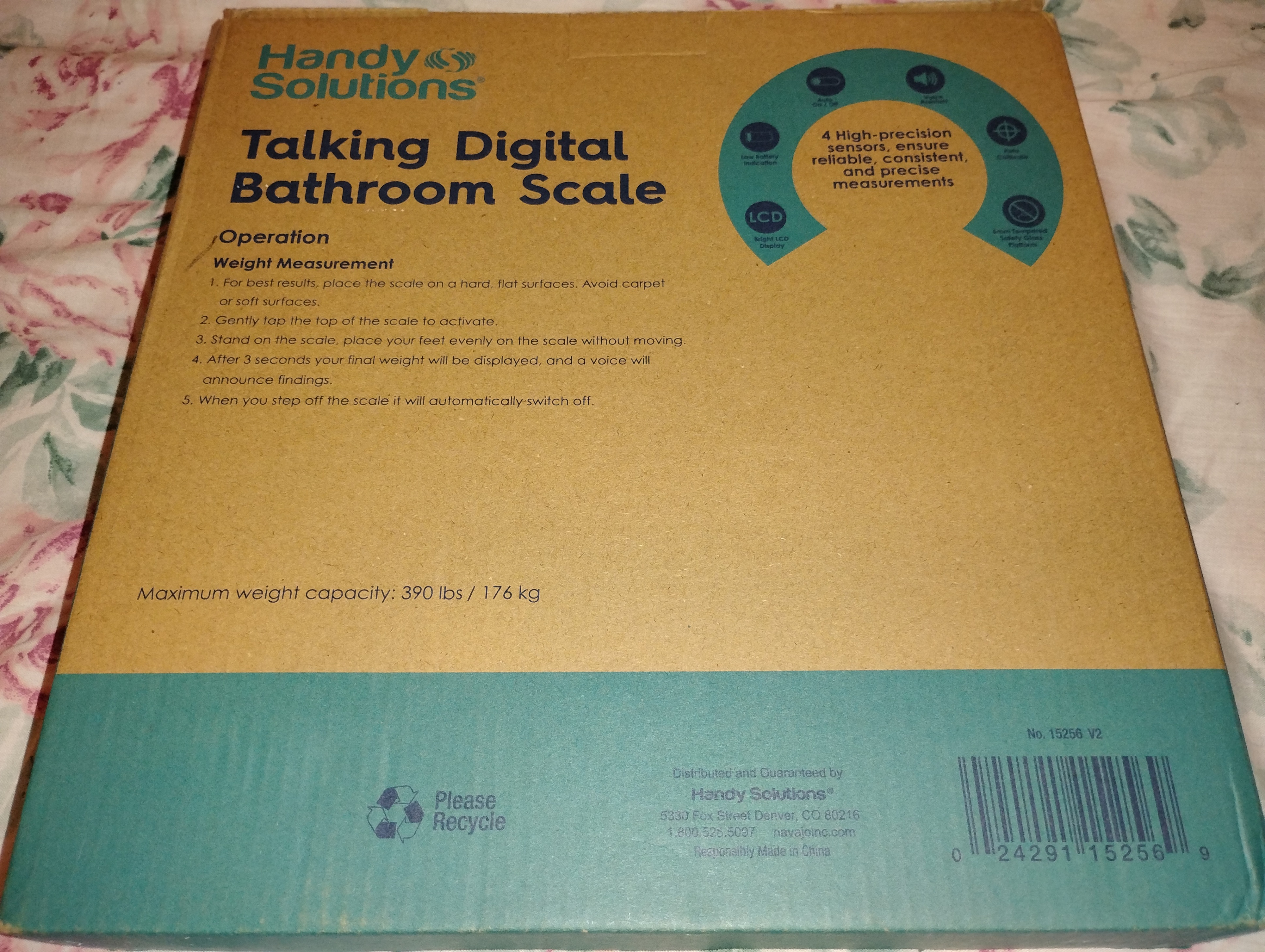 Handy Solutions Talking Digital Bathroom Scale - New! - photo 2