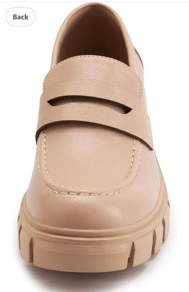 (US 8.5 )Athlefit Women's Platform Chunky Loafers Comfortable - photo 2