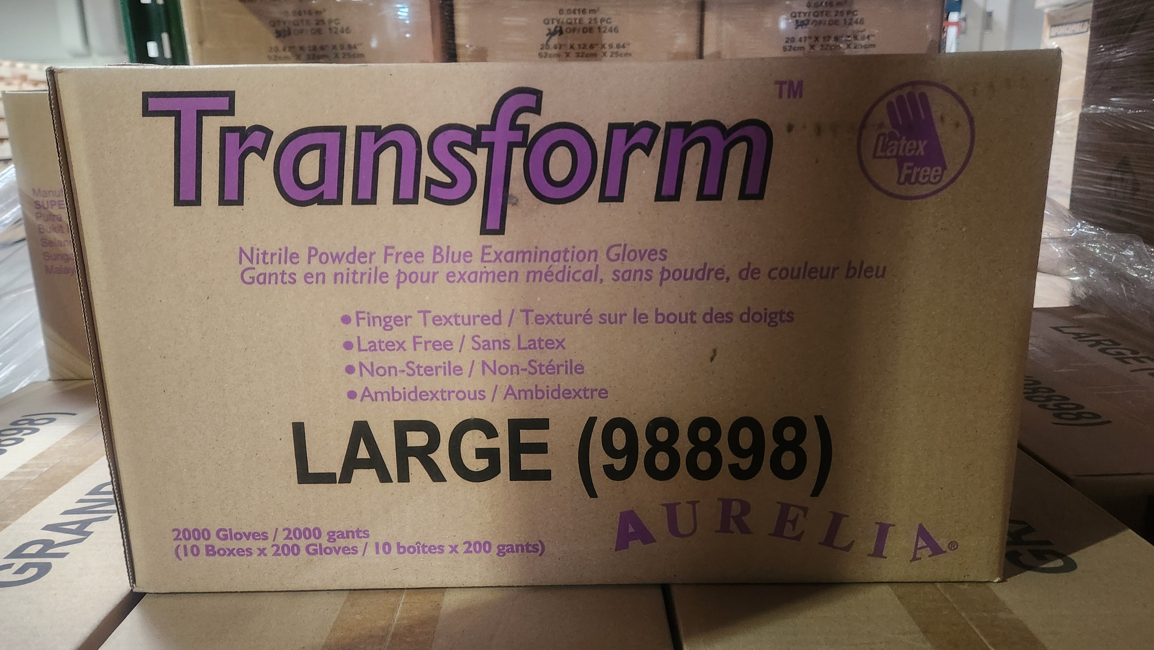 Gloves Nitrile Powder-Free Latex-Free Size Large