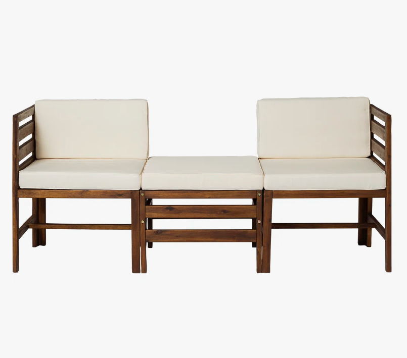 Acacia Wood Outdoor Sectional Set - New in box - photo 5