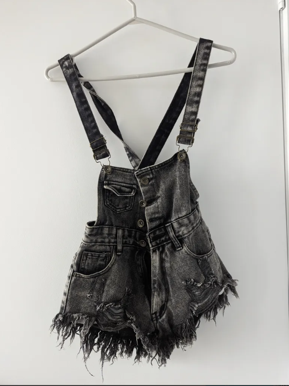 Denim Overalls - Size XS
