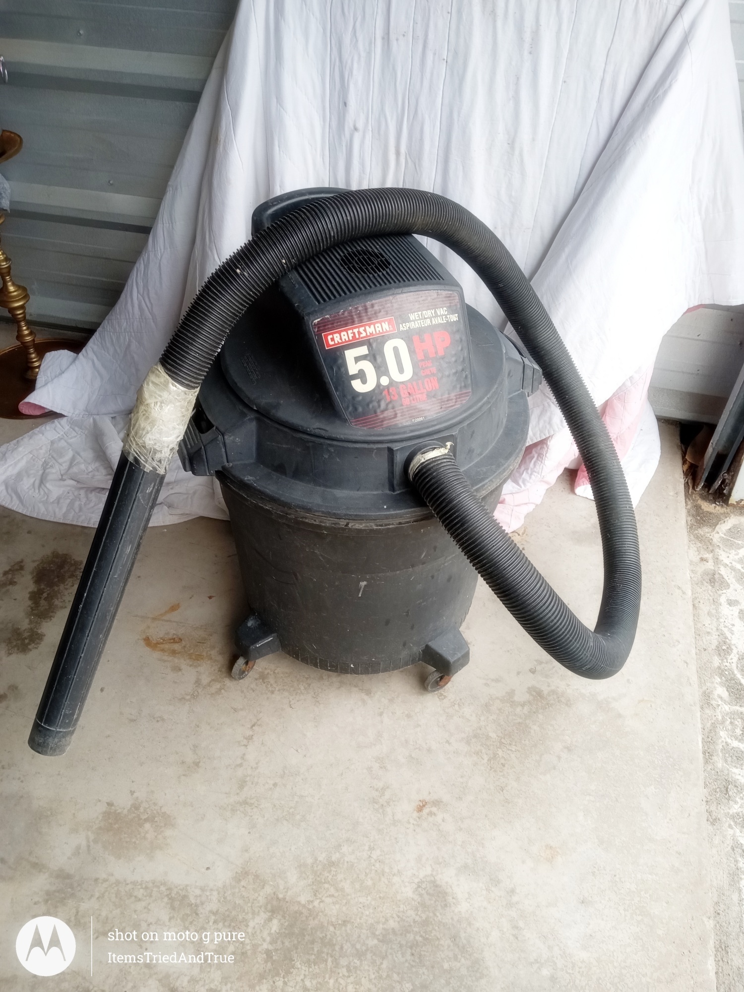 Craftsman 5.0 HP Wet/Dry Shop Vac – 13 Gallon