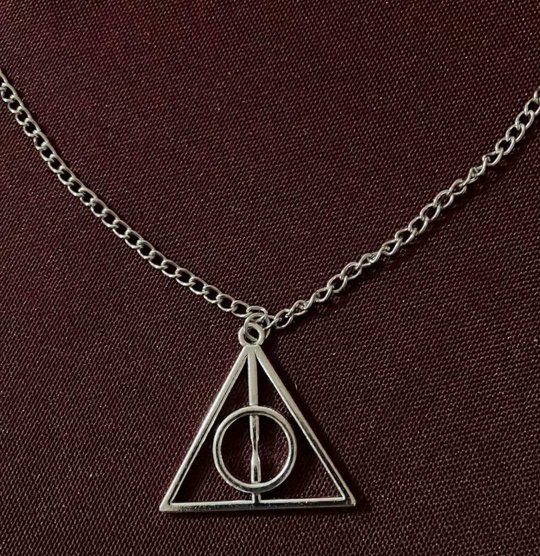 Harry Potter Deathly Hallows Pendant Necklace (New) - 24 Inches - photo 2