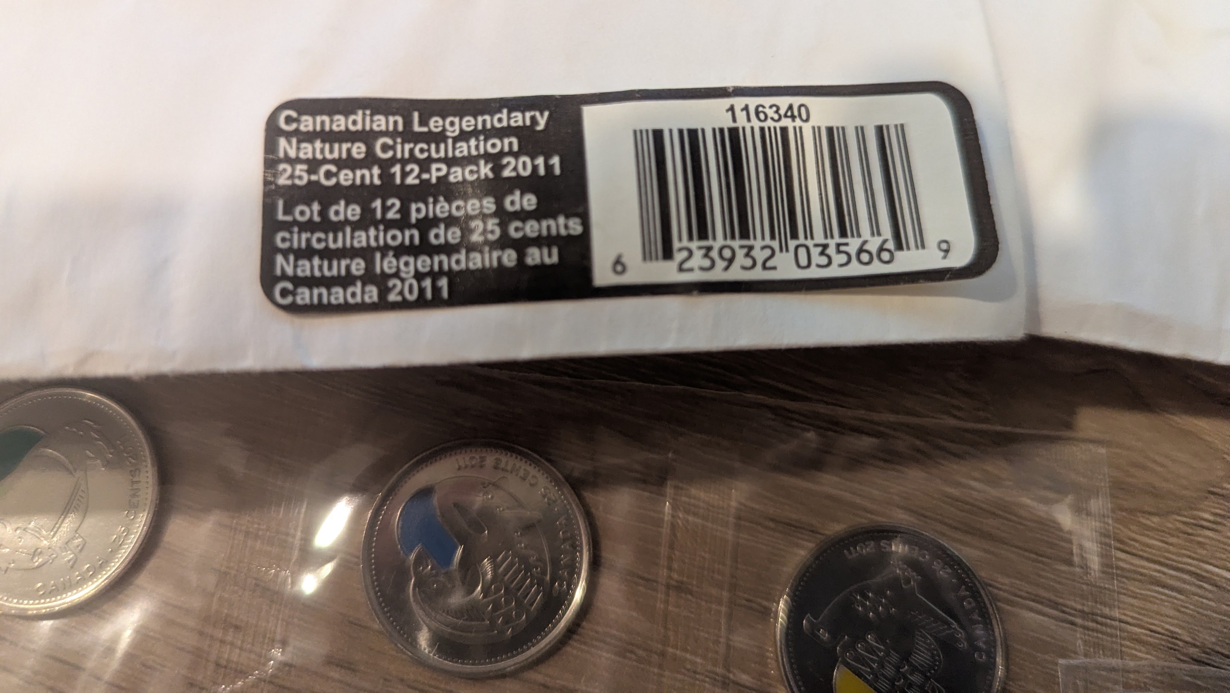 2011 25c Canadian Legendary Nature - 36 coins in all - photo 2