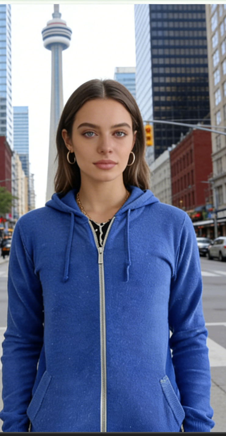 Lightweight Silk-Cotton Zip-Up Hoodie - Size L - photo 2