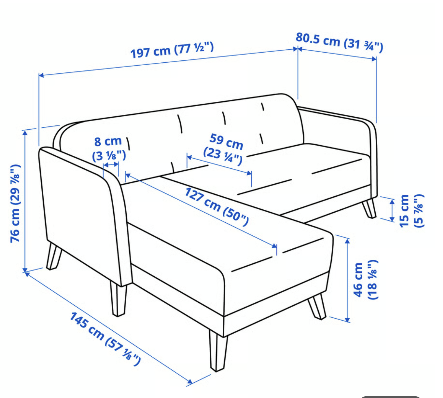 Sofa - L corner - IKEA - photo 2