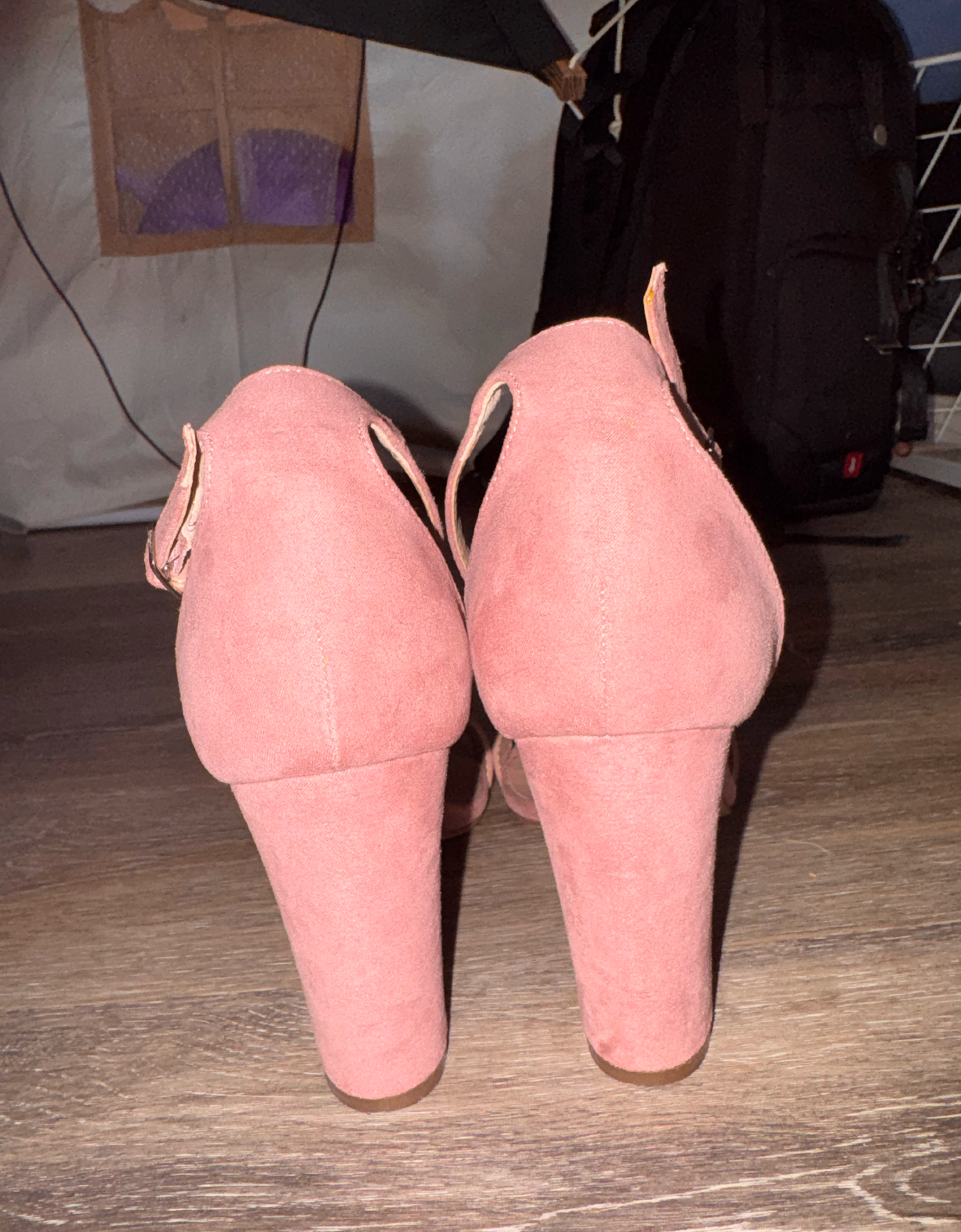 Pink/Blush Block Heels (Size 8.5) - photo 4
